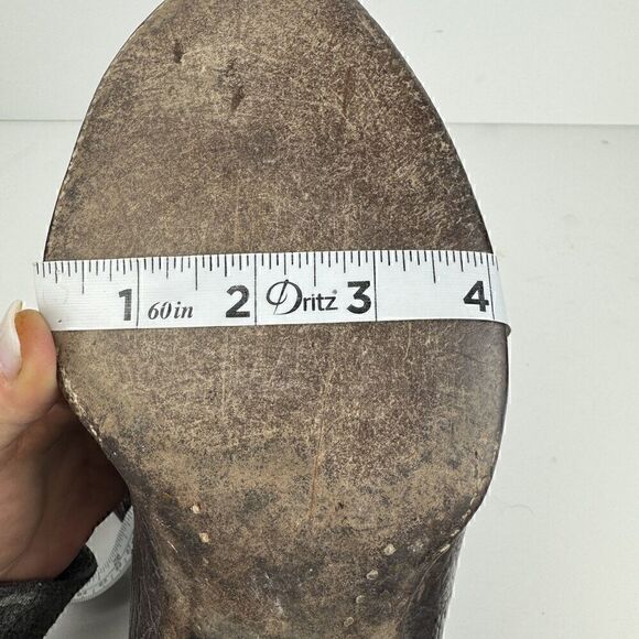 Vintage Amazonas Black Almond Toe Western Cowboy Boots, Sz. Mens 9, Womens 10.5 - Picture 15 of 15